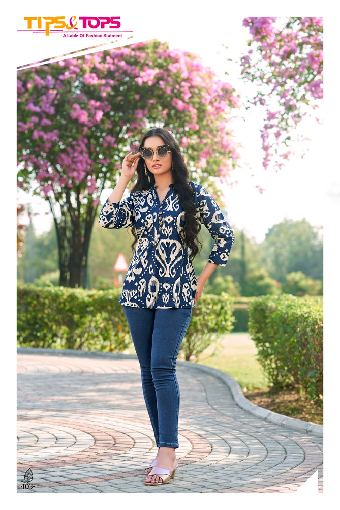 Baby Vol 03 By Tips And Tops Cotton Printed Ladies Top Wholesale Price In Surat